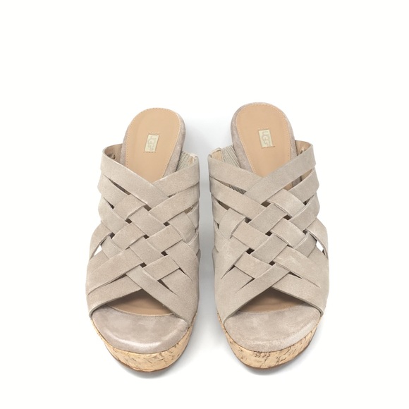 ugg ‘marta’ wedge slip on sandal - Picture 4 of 7